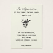 Vierge Marie Fête des mères Cartes de souvenir (Dos)