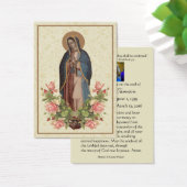 Vierge Marie Guadalupe Prière funéraire Carte Sain (Bureau)
