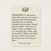 Vierge Marie Jésus Anges Mémoire Prière (Dos)