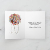 Vierge Marie Jésus Carte religieuse des mères (Intérieur)