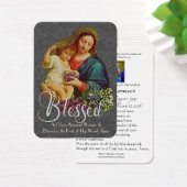 Vierge Marie Jésus catholique Funérailles Carte Sa (Bureau)