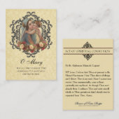 Vierge Marie Jésus communion spirituelle Carte Sai (Devant / Derrière)