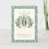 Vierge Marie Jésus Prière catholique Carte religie (Devant)