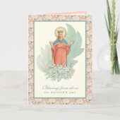 Vierge Marie Jésus Prière catholique Carte religie (Devant)