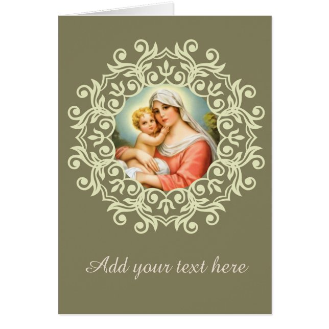 Vierge Marie Madonna avec la dentelle de Jésus de (Devant)