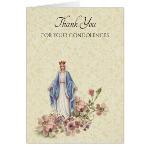Vierge Marie Merci Condoléances