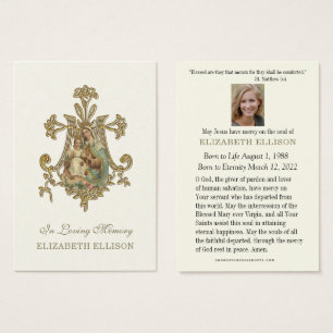 Vierge Marie MONT CARMEL Prière funéraire