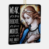 Vierge Marie Ornement catholique de Noël (Droite)