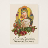 Vierge Marie : prière funéraire catholique Carte S (Devant)