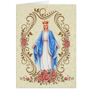 Vierge Marie Remerciement de condoléances catholi