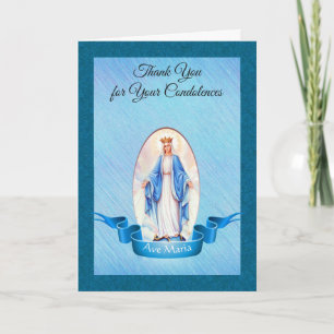 Vierge Marie Rose Condolence catholique Merci