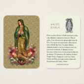 Vierge Marie Salve Reina Espagnol Prière Carte Sai (Devant & derrière)