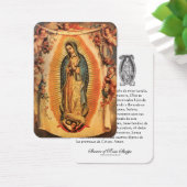 Vierge Marie Salve Reina Espagnol Prière Carte Sai (Bureau)