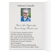 Vierge Marie Sympathie funéraire Carte Sainte Merc (Intérieur (Gauche))