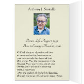 Vierge Marie Sympathie funéraire Carte Sainte Merc (Intérieur (Gauche))