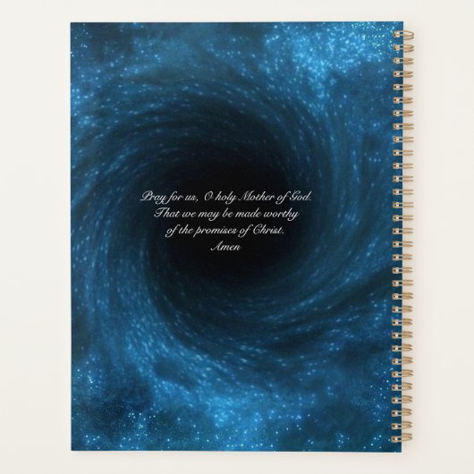 Vierge Marie tenant bébé Jésus Anges Spiral (Dos)