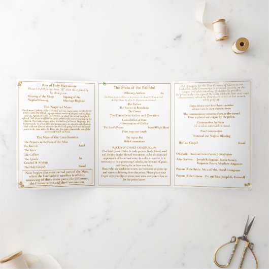 Vierge Marie Traditionnelle Messe latine Programme (Intérieur)