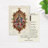 Vierge Mexique Guadalupe Espagne prière funéraire (Bureau)