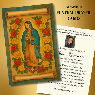 Vierge Mexique Guadalupe Espagne prière funéraire