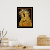 Vierge noire en prière ... Poster (Cuisine)