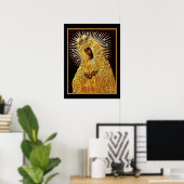 Vierge noire en prière ... Poster (Bureau à domicile)