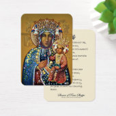 Vierge noire Marie Prière catholique polonaise (Bureau)