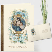 Vierge religieuse Marie Jésus Carte de Sympathie c