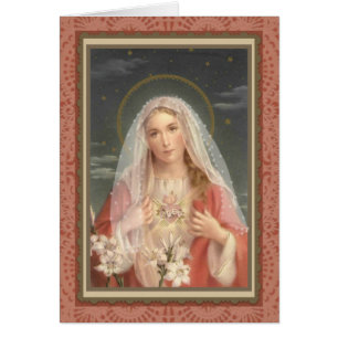 Vierge religieuse Mère Marie Vintage catholique