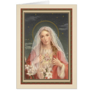 Vierge religieuse Mère Marie Vintage catholique