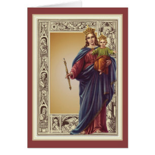 Vierge religieuse Mère Marie Vintage catholique