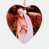 Vierge rose Marie Statue Ornement (Droite)