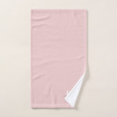 Vierge rose moderne Script Girl Monogramme Nom (Serviette à main)