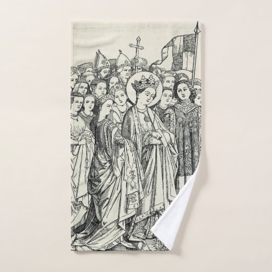 Vierge Saint Ursula et martyr (Serviette à main)