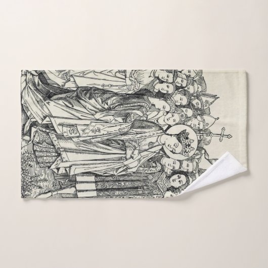 Vierge Saint Ursula et martyr (Serviette à main)