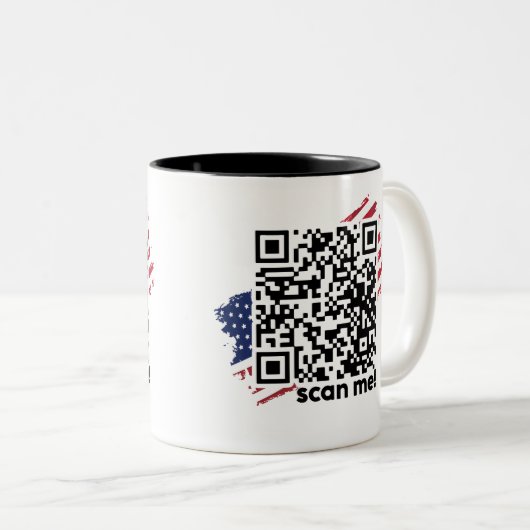 Vierge Trump Danse Ymca Qr Code Mug (Devant droit)