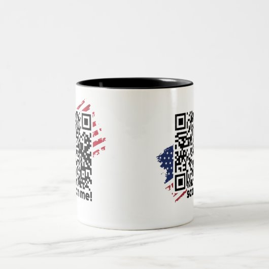 Vierge Trump Danse Ymca Qr Code Mug (Centre)