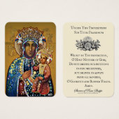 Vierge Vierge Marie catholique Vierge noire (Devant & derrière)