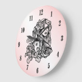Vierge Vierge Zodiaque Horloge Rose (Angle)