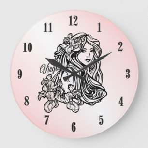 Vierge Vierge Zodiaque Horloge Rose