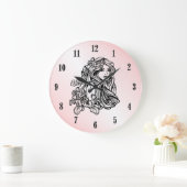 Vierge Vierge Zodiaque Horloge Rose (Maison)