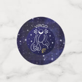 Vierge Zodiac Design Table Confetti (Petit recto)