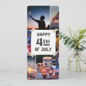 #VierHappy4thOfJulyFlatCard (Staand voorkant)