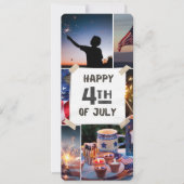#VierHappy4thOfJulyFlatCard (Voorkant)