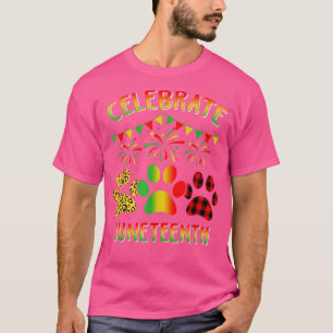 Viering 19 juni 1865 Dog Paw Indepe T-shirt