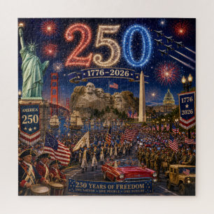 Viering 250-jarig bestaan van Amerika — 1776–2026 Legpuzzel