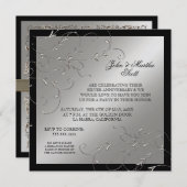 Viering 25 jaar, 25e Jubileum uitnodiging (Voorkant / Achterkant)