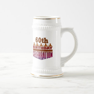 Viering 60e verjaardag cadeautjes bierpul