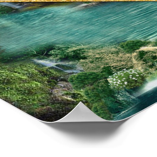 Viering bij het Magische Fantassmeer Poster (Hoek)