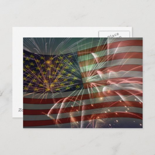 Viering briefkaart 4 juli (Voorkant / Achterkant)