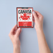 Viering Canada Day 1 juli Party uitnodiging Flyer (Hand)